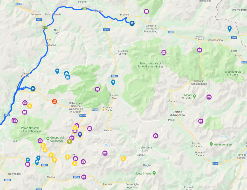 Alpes Dolomitas - Google Maps